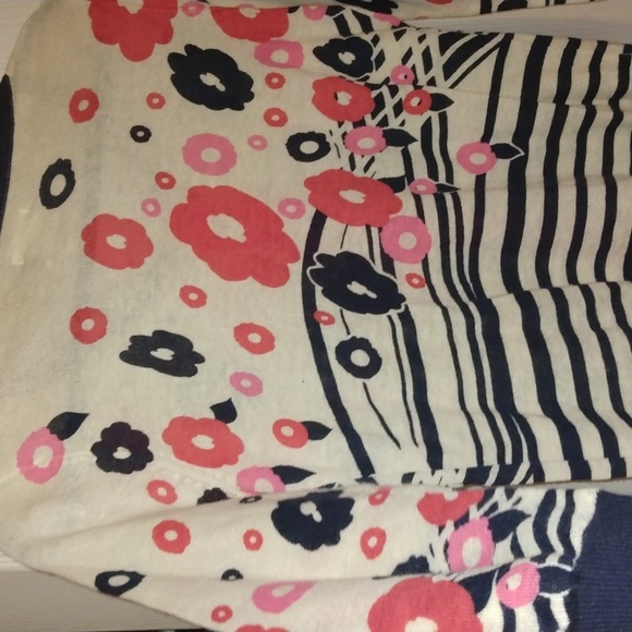 Cooperative Nordstrom floral blue and pink button down cardigan Sz Small - Picture 14 of 17